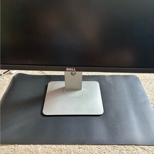 Black Desk Mat PU Leather Nonslip Pad for Home and Office